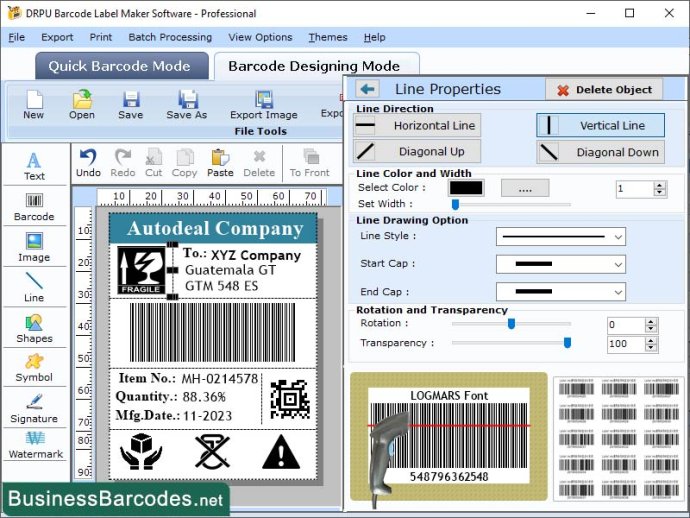 Log Mars Barcode Creator Software Log Mars Barcode Creator Software