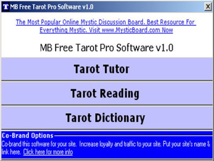MB Tarot Pro Software