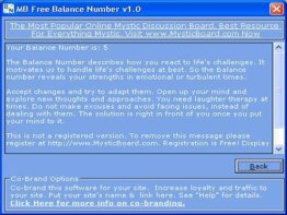 MB Balance Number