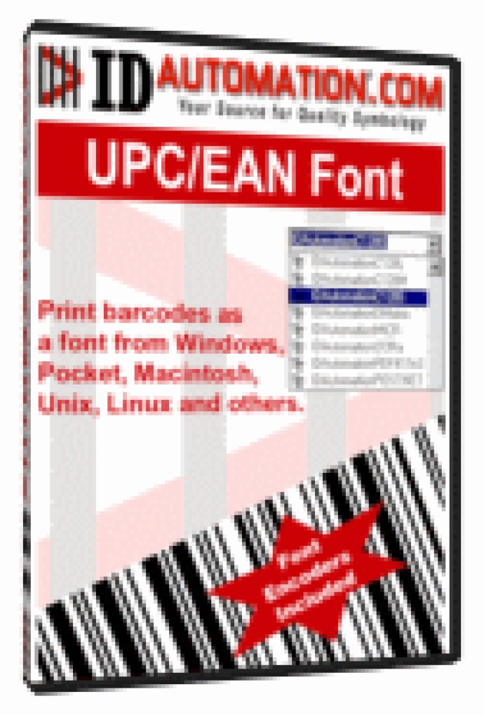 IDAutomation UPC EAN Barcode Fonts