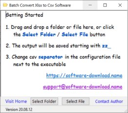 Batch Convert Xlsx to Csv Software