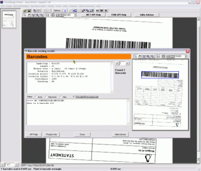 ClearImage Barcode1D Basic