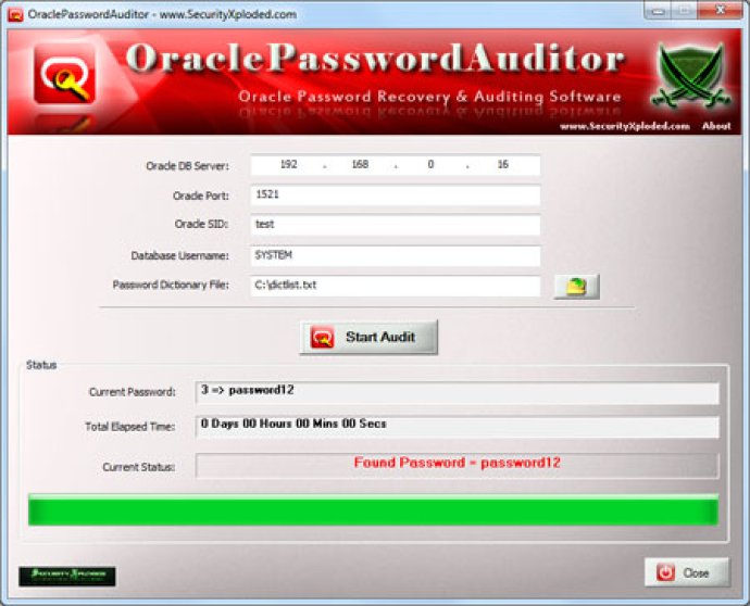 Password Auditor for Oracle