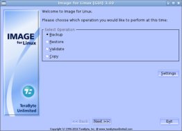 Image for Linux using GUI