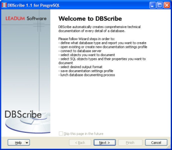 DBScribe for PostgreSQL