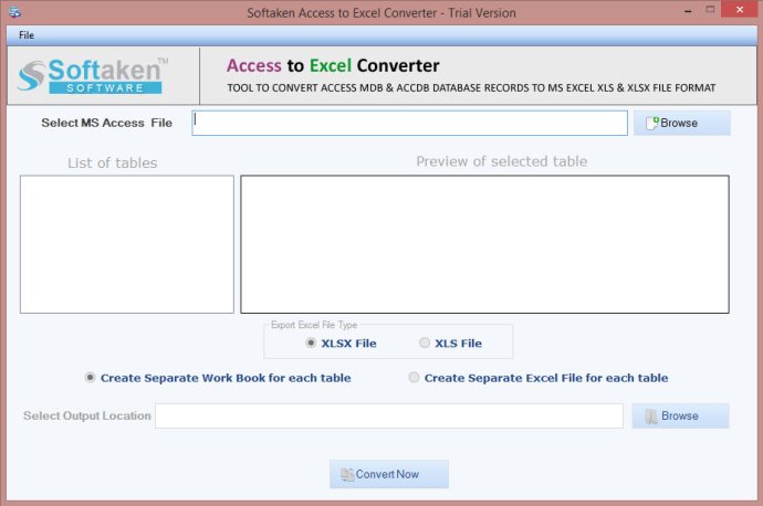 Softaken Access to Excel Converter