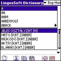 LingvoSoft Talking Dictionary English <-> Hungarian for Palm OS