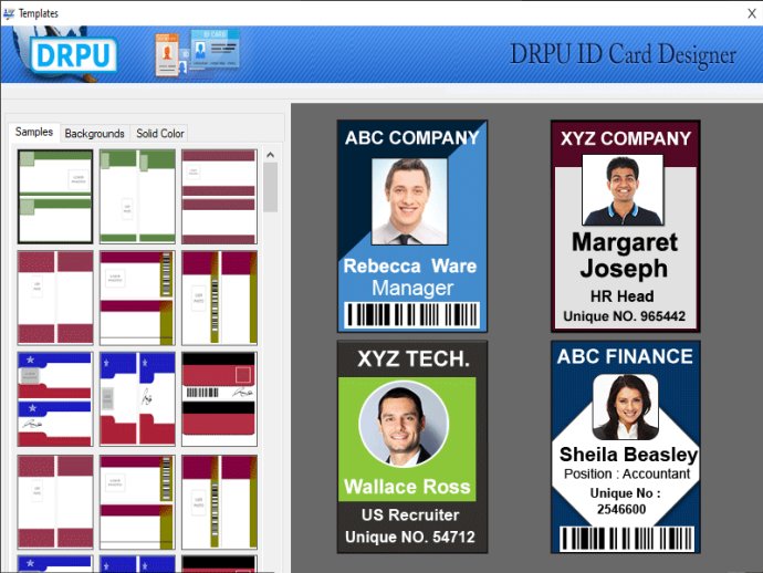 Windows Bulk ID Cards Printing Software