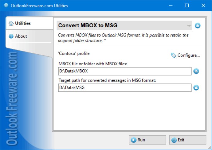 Convert MBOX to MSG for Outlook