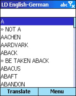 LingvoSoft Dictionary English <-> German for Microsoft Smartphone
