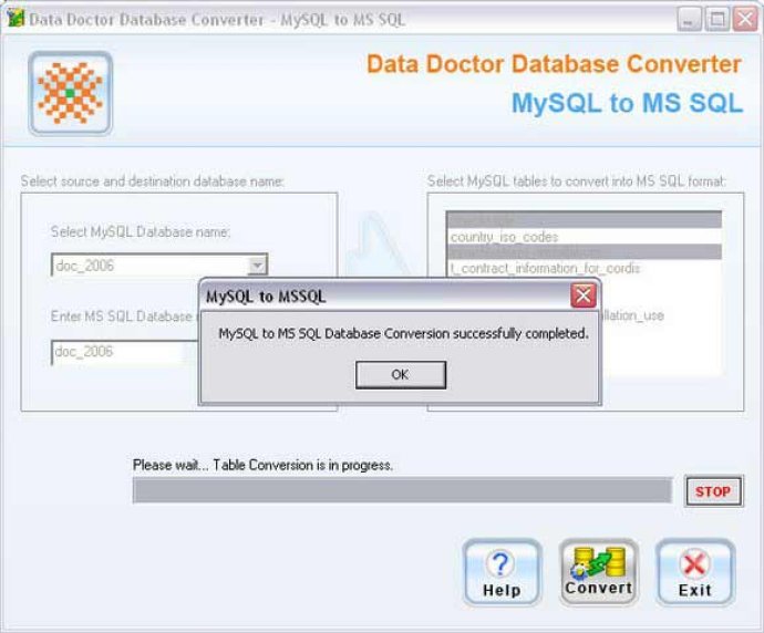 MySQL Database To MSSQL Converter Ex
