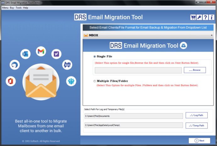 DRS Email Migration Tool
