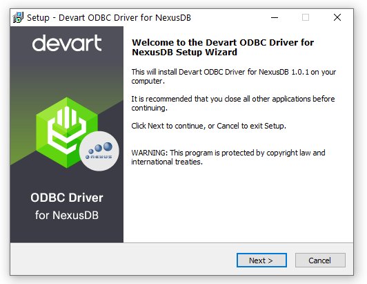 NexusDB ODBC Driver by Devart