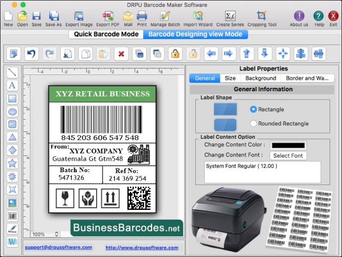 Generate Barcode Software for Mac