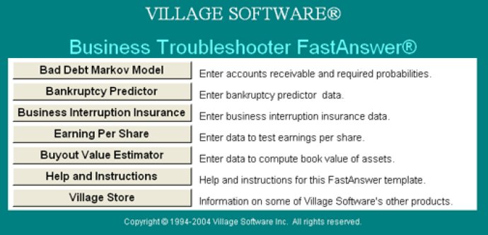 FastAnswer Business Troubleshooter