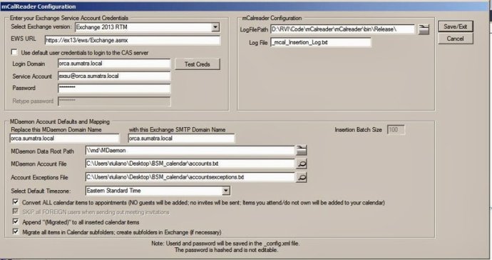 Migrate MDaemon Calendars to Exchange.