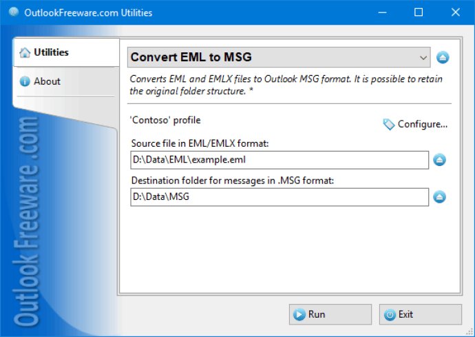 Convert EML to MSG for Outlook