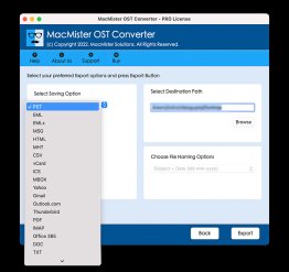 Copy OST File to PDF Mac