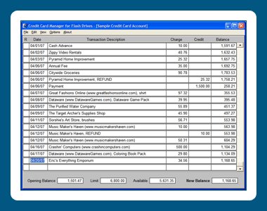 Credit Card Manager for Flash Drives Credit Card Manager for Flash Drives