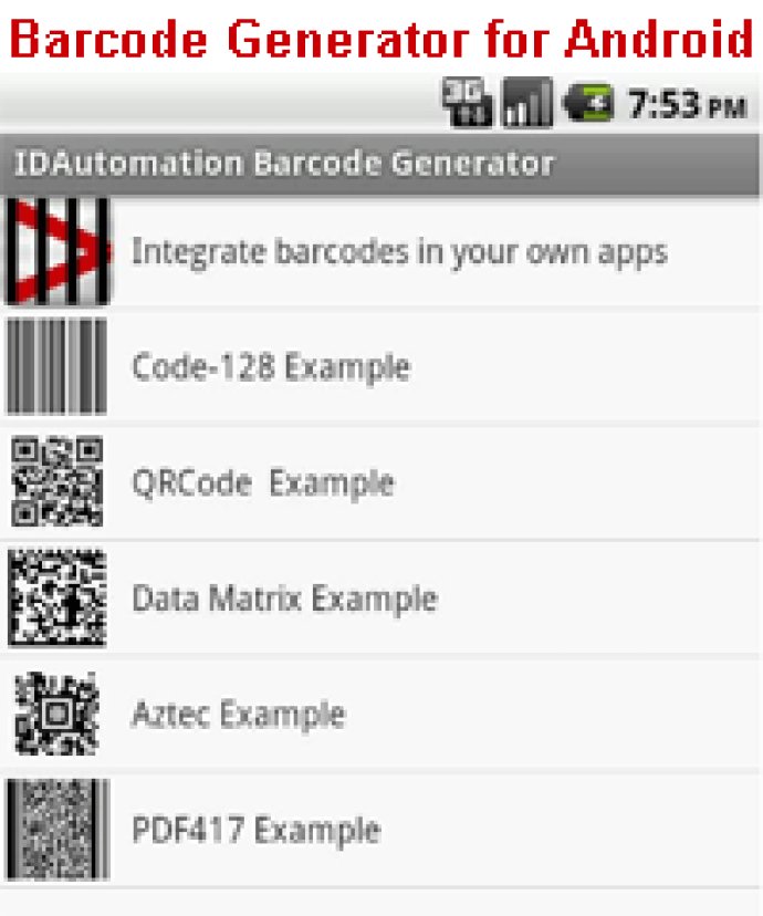 Barcode Generator for Android