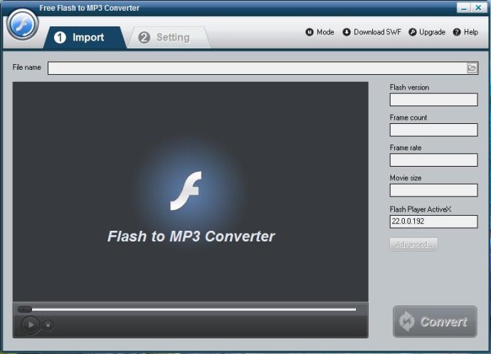 Free Flash to MP3 Converter