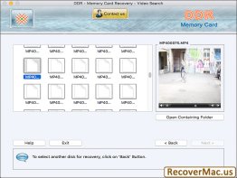 Mac Memory Card Data Recovery tool