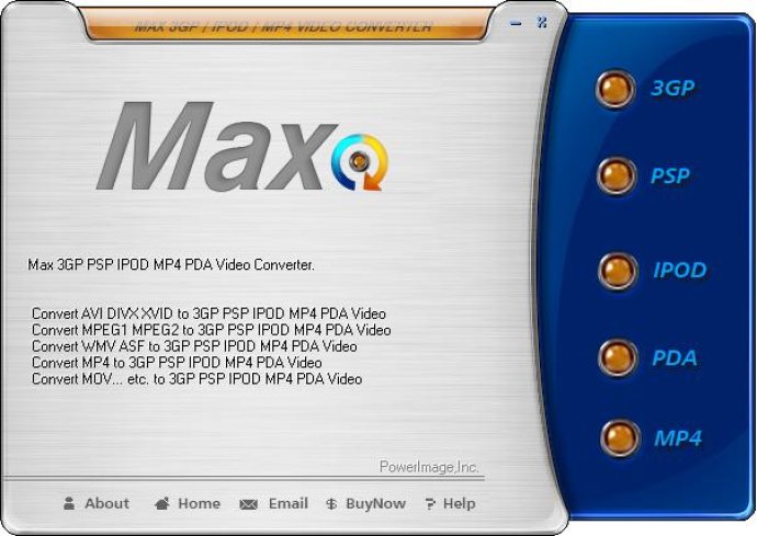 Max 3GP PSP IPOD PDA MP4 Video Converter