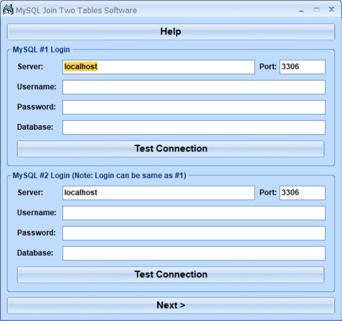 MySQL Join Two Tables Software
