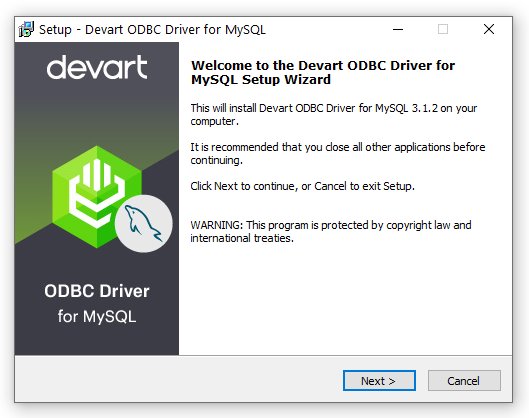 MySQL ODBC Driver by Devart