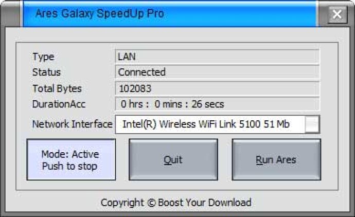 Ares Galaxy SpeedUp Pro