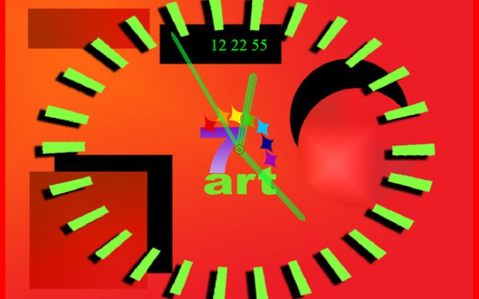 7art Pifagor Clock ScreenSaver