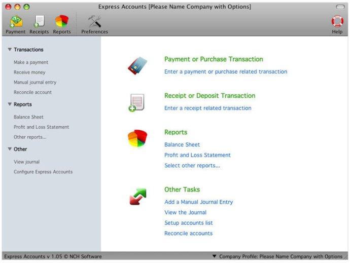 Express Accounts Plus Edition for Mac