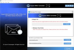 Aryson MSG File Converter