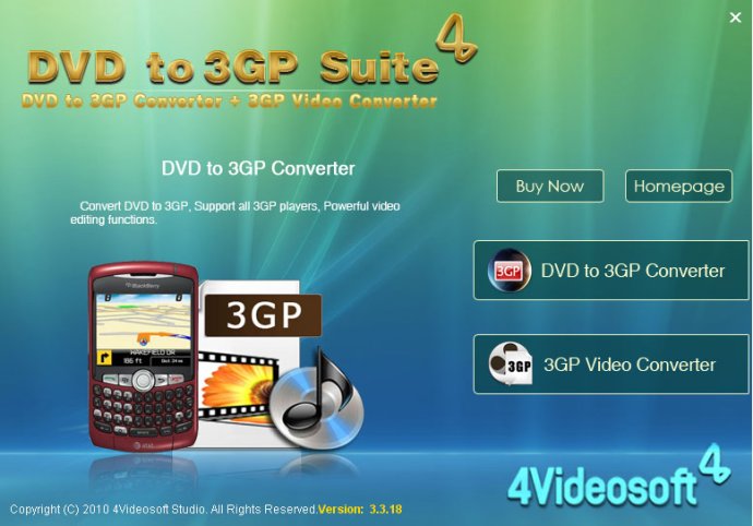 4Videosoft DVD to 3GP Suite