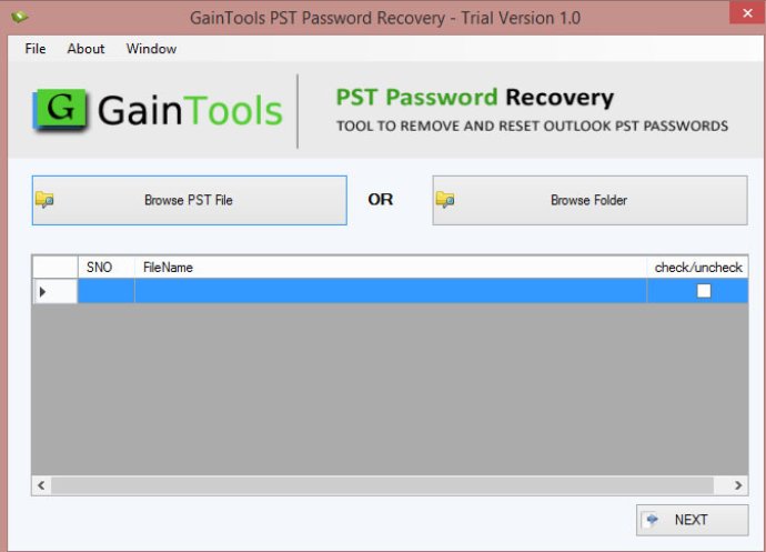GainTools PST Password Recovery