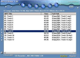 MP3 to CD Maker