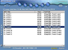 MP3 to CD Maker