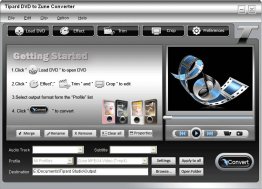 Tipard DVD to Zune Converter