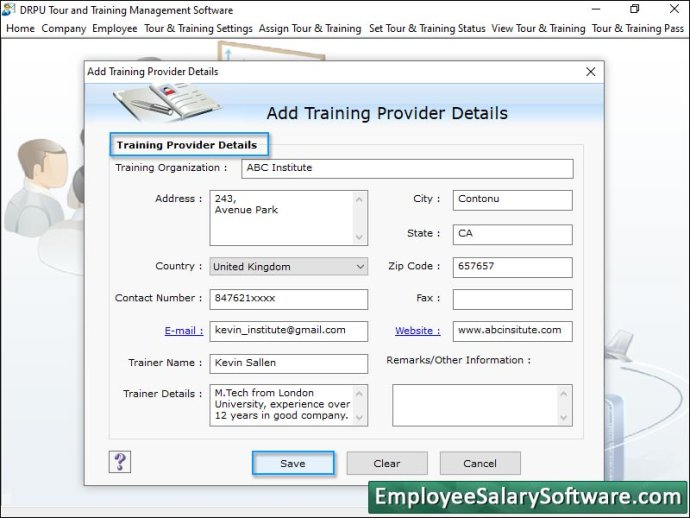 Employees Tour Management Software