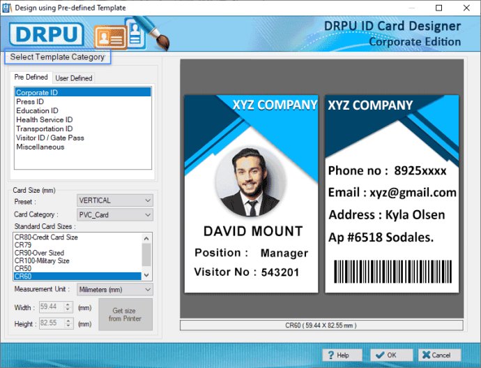 Employee ID Badges Maker Software