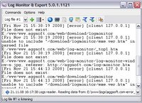 Log Monitor Export