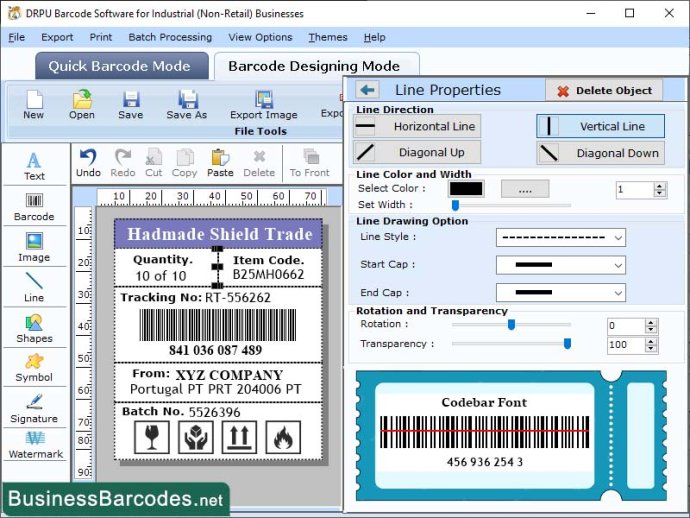 Software for Coda Barcode Creation Software for Coda Barcode Creation