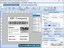 Create Industrial Barcode Software