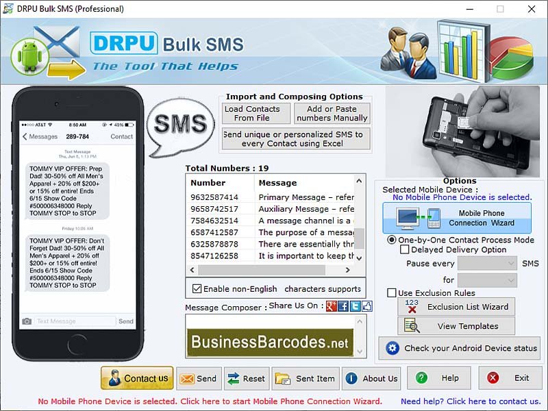 free bulk sms sender software full version