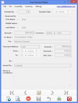 Free Receipt Maker