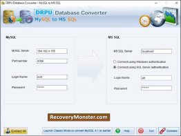 MySQL To MSSQL Conversion Tool