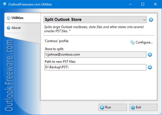 Split PST Files for Outlook