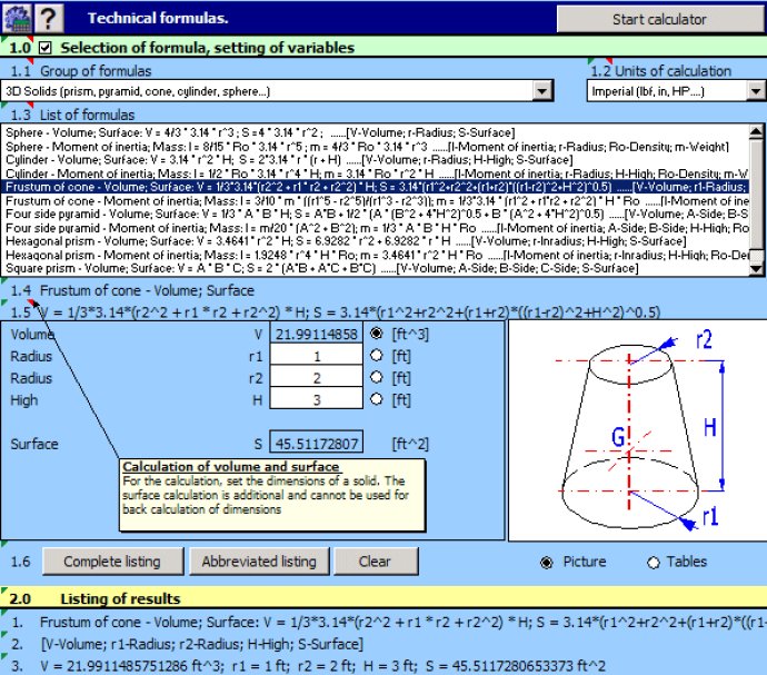MITCalc Technical Formulas and Tools