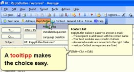 ReplyButler: Outlook boilerplate texts