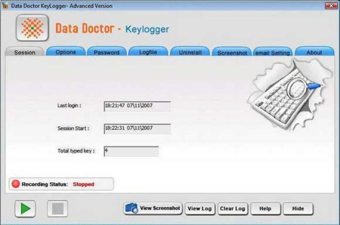 Remote Keystrokes Monitor Tool